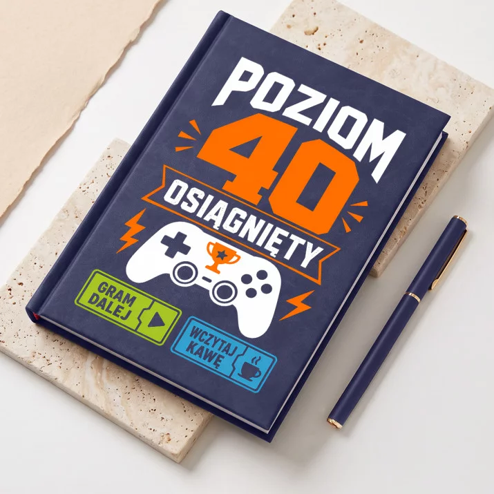 Notatnik A5 Na 40 Urodziny Prezent Dla Mężczyzny: Męski Poziom 40 Notatnik A5 Na 40 Urodziny Prezent Dla Mężczyzny: Męski Poziom 40