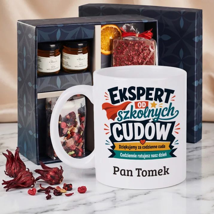 Zestaw Prezenowy z Kubkiem Dla Wychowawcy Na Dzień Nauczyciela Dla Mężczyzny: Ekspert Od Szkolnych Zestaw Prezenowy z Kubkiem Dla Wychowawcy Na Dzień Nauczyciela Dla Mężczyzny: Ekspert Od Szkolnych