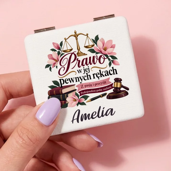 Lusterko Kieszonkowe Dla Prawniczki Prezent Dla Kobiety: Prawo W Jej Pewnych