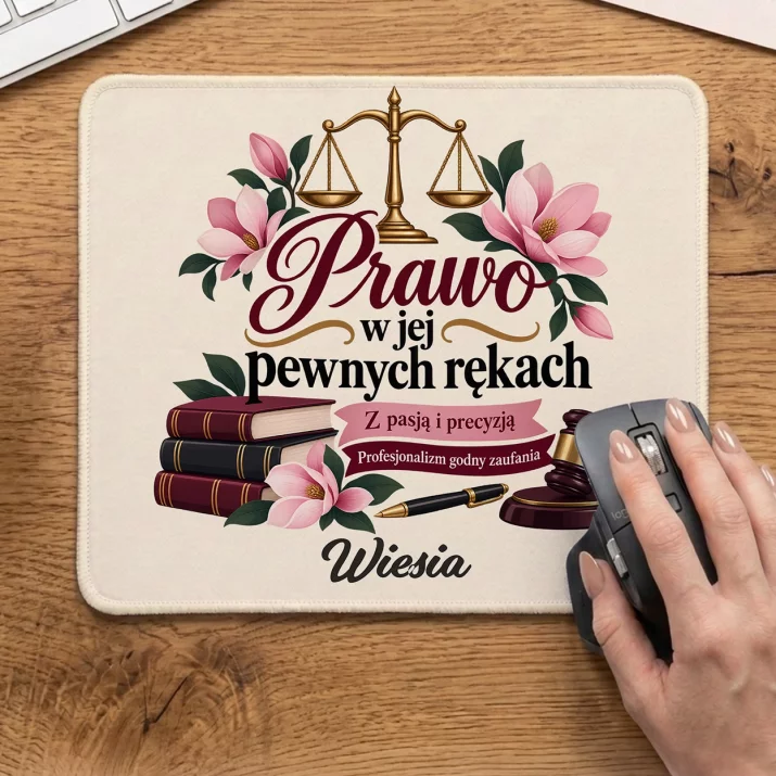 Podkładka Pod Myszkę Dla Prawniczki Prezent Dla Kobiety: Prawo W Jej Pewnych Podkładka Pod Myszkę Dla Prawniczki Prezent Dla Kobiety: Prawo W Jej Pewnych