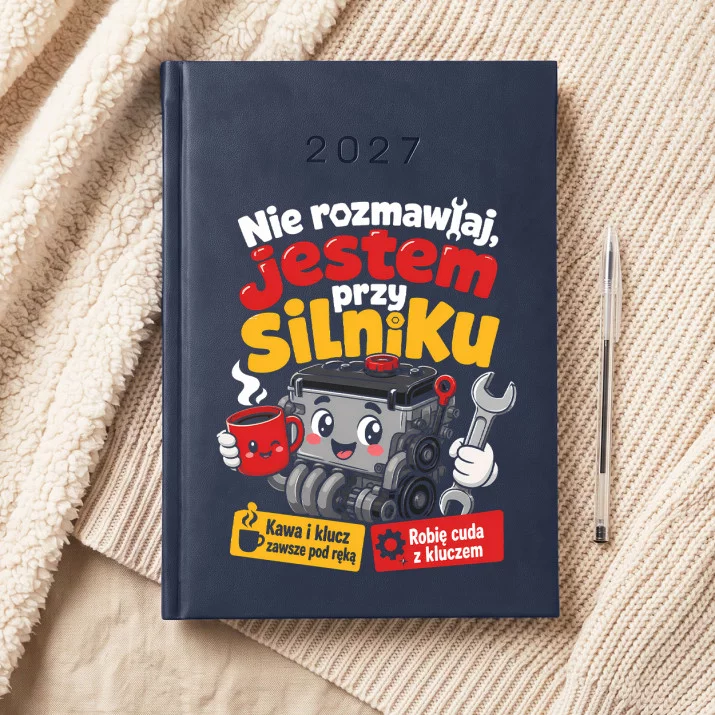 Kalendarz Książkowy A5 2027 Dla Mechanika Prezent Dla Mężczyzny: Warsztatowy Uśmiech