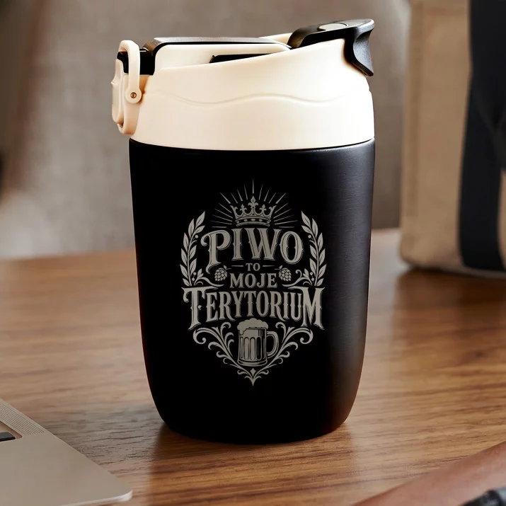Kubek Termiczny Dla Piwosza Prezent Dla Mężczyzny: Piwo To Moje Terytorium
