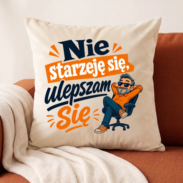 Poduszka Dekoracyjna Na 60 Urodziny Prezent Dla Mężczyzny: Zabawny Senior Poduszka Dekoracyjna Na 60 Urodziny Prezent Dla Mężczyzny: Zabawny Senior