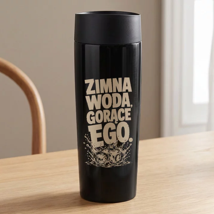 Kubek Termiczny Dla Morsa Prezent Dla Mężczyzny: Zimna Woda, Gorące Ego.