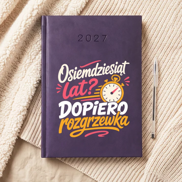 Kalendarz Książkowy A5 2027 Dla 80 Latki Prezent Na 80 Urodziny Dla Kobiety: Typograficzna Rozgrzewka Kalendarz Książkowy A5 2027 Dla 80 Latki Prezent Na 80 Urodziny Dla Kobiety: Typograficzna Rozgrzewka