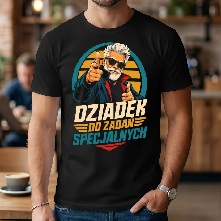 Koszulka Męska Na Dzień Dziadka Prezent Dla Dziadka Mężczyzny: Dziadek Do Zadań