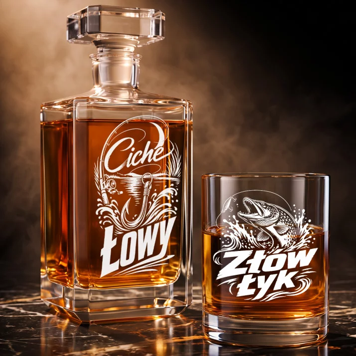 Zestaw Do Whisky Dla Wędkarza Prezent Dla Mężczyzny: Wieczorne Wędkowanie Zestaw Do Whisky Dla Wędkarza Prezent Dla Mężczyzny: Wieczorne Wędkowanie