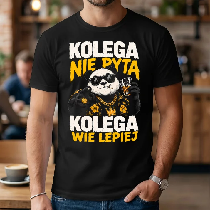 Koszulka Męska Dla Kolegi Prezent Dla Mężczyzny: Kolega Nie Pyta