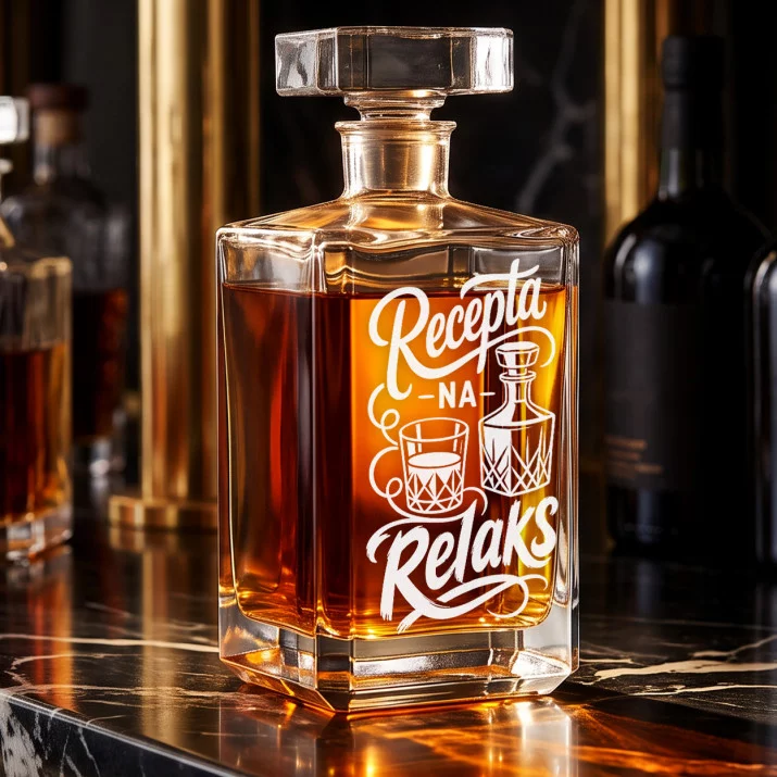 Karafka Do Whisky z Grawerem Dla Lekarza Prezent: Lekarska Recepta Karafka Do Whisky z Grawerem Dla Lekarza Prezent: Lekarska Recepta