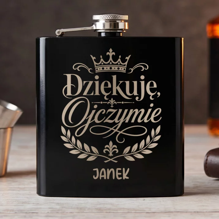 Piersiówka Z Grawerem Dla Ojczyma Prezent Na Dzień Ojca Dla Mężczyzny: Dziękuję, Ojczymie Piersiówka Z Grawerem Dla Ojczyma Prezent Na Dzień Ojca Dla Mężczyzny: Dziękuję, Ojczymie