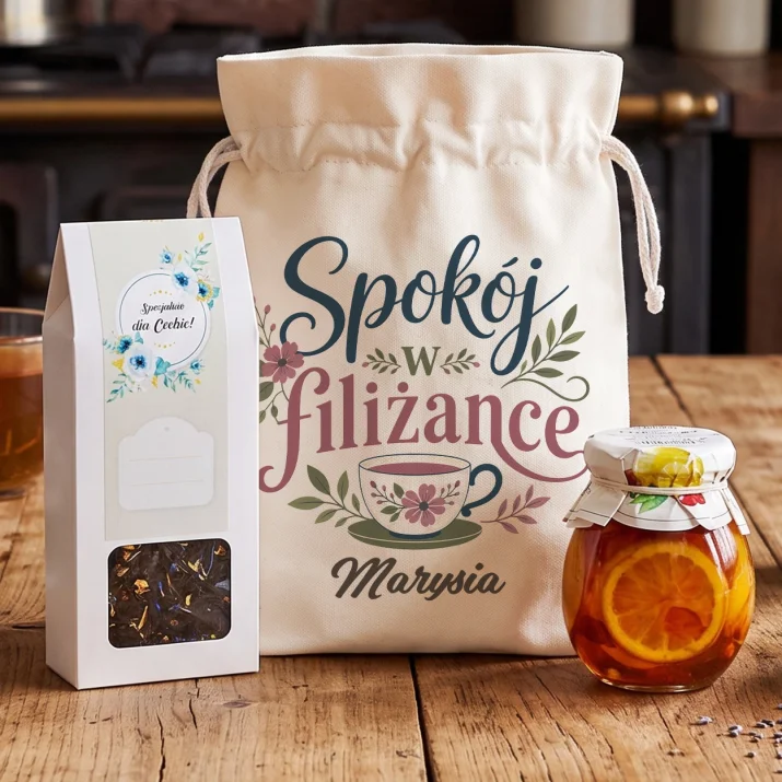 Zestaw Herbaciany Na Dzień Matki Prezent Dla Mamy Kobiety: Spokój W Filiżance Zestaw Herbaciany Na Dzień Matki Prezent Dla Mamy Kobiety: Spokój W Filiżance