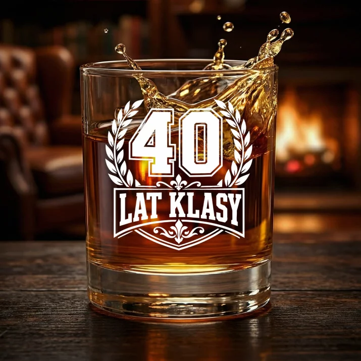 Szklanka Do Whisky Na 40 Urodziny Prezent Dla Mężczyzny: 40 Lat Klasy