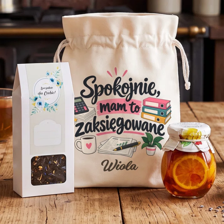 Zestaw Prezentowy z Herbatą Dla Księgowej Prezent Dla Kobiety: Spokojnie, Mam To Zestaw Prezentowy z Herbatą Dla Księgowej Prezent Dla Kobiety: Spokojnie, Mam To