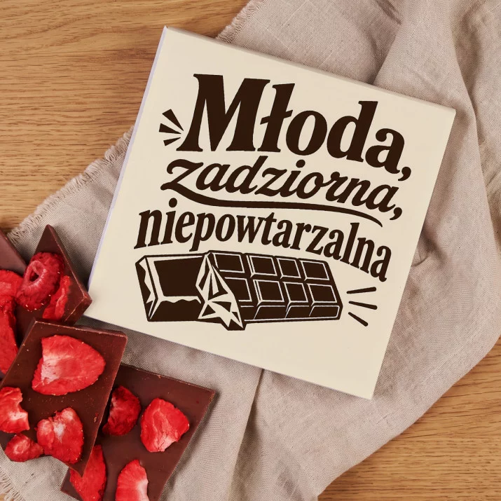 Czekolada Z Truskawkami Na 19 Urodziny Prezent Dla Kobiety: Młodość Z Humorem Czekolada Z Truskawkami Na 19 Urodziny Prezent Dla Kobiety: Młodość Z Humorem