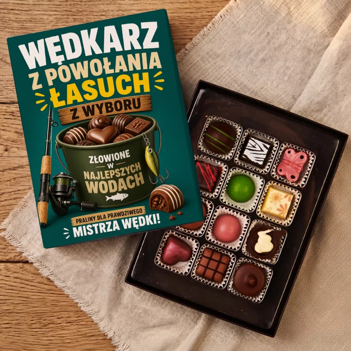 Czekoladki Dla Wędkarza Prezent Dla Mężczyzny: Praliny Dla Wędkarza Czekoladki Dla Wędkarza Prezent Dla Mężczyzny: Praliny Dla Wędkarza