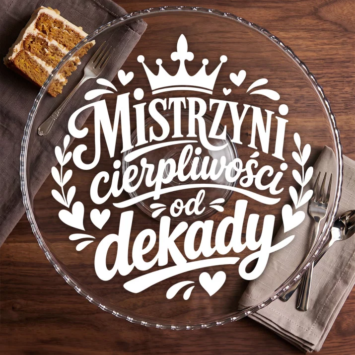 Patera Na Ciasto Na 10 Rocznicę Ślubu Prezent Dla Kobiety: Dekada Z Humorem Patera Na Ciasto Na 10 Rocznicę Ślubu Prezent Dla Kobiety: Dekada Z Humorem