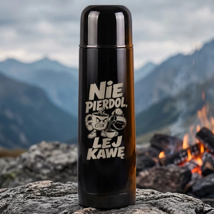 Termos 500ml Na Dzień Chłopaka Prezent Dla Chłopaka Mężczyzny: Nie Pierdol, Lej Kawę Termos 500ml Na Dzień Chłopaka Prezent Dla Chłopaka Mężczyzny: Nie Pierdol, Lej Kawę