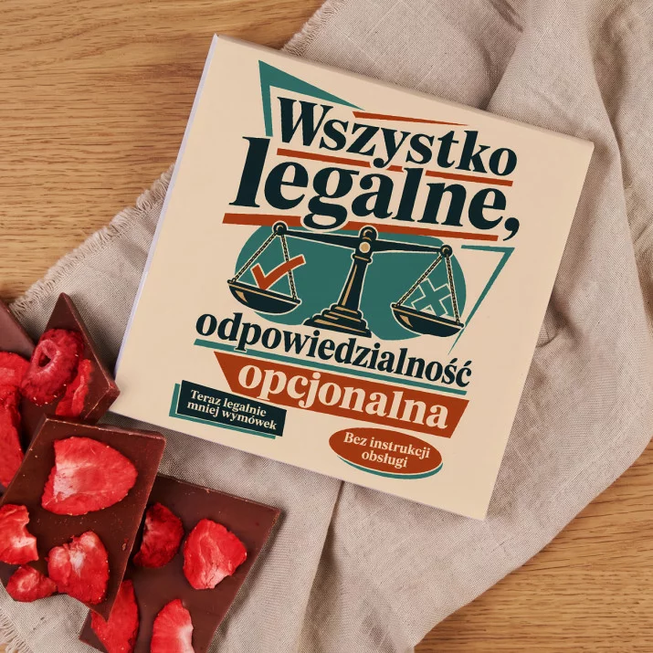 Czekolada Z Truskawkami Na 18 Urodziny Prezent Dla Mężczyzny: Sarkastyczna Czekolada Z Truskawkami Na 18 Urodziny Prezent Dla Mężczyzny: Sarkastyczna