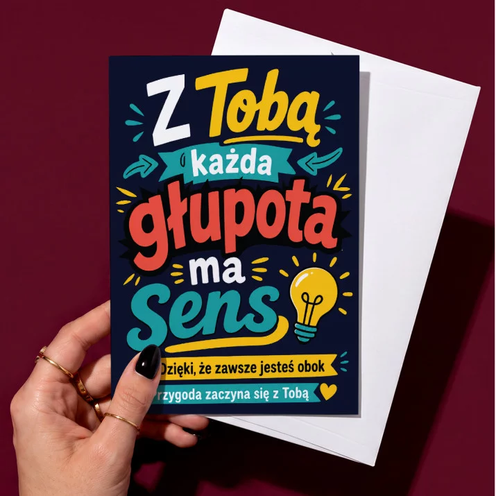 Kartka z Życzeniami Dla Najlepszego Przyjaciela Dla Mężczyzny: Szalone Przyjaźnie Kartka z Życzeniami Dla Najlepszego Przyjaciela Dla Mężczyzny: Szalone Przyjaźnie