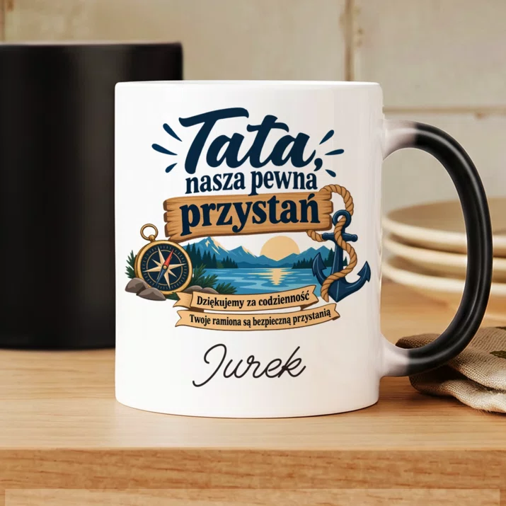 Kubek Personalizowany Dla Taty Prezent Na Dzień Ojca Dla Mężczyzny: Tata, Nasza Pewna Kubek Personalizowany Dla Taty Prezent Na Dzień Ojca Dla Mężczyzny: Tata, Nasza Pewna