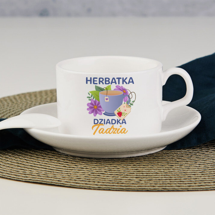 Herbatka Dziadka - Filiżanka ze spodkiem