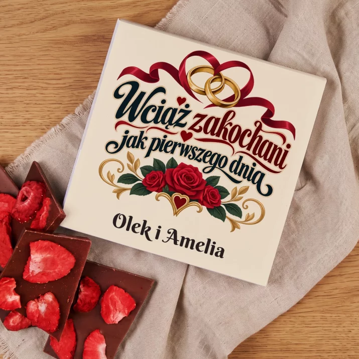 Czekolada z Truskawkami Na 30 Rocznicę Ślubu Prezent Dla Pary: Wciąż Zakochani Jak