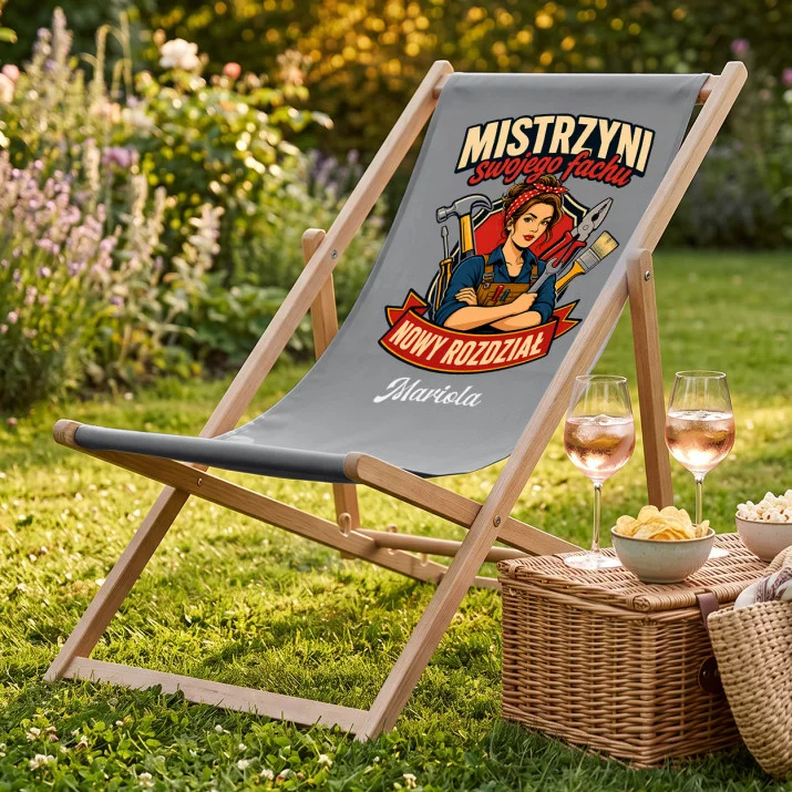 Leżak Z Nadrukiem Na Odejście Z Pracy Prezent Dla Kobiety: Mistrzyni Swojego