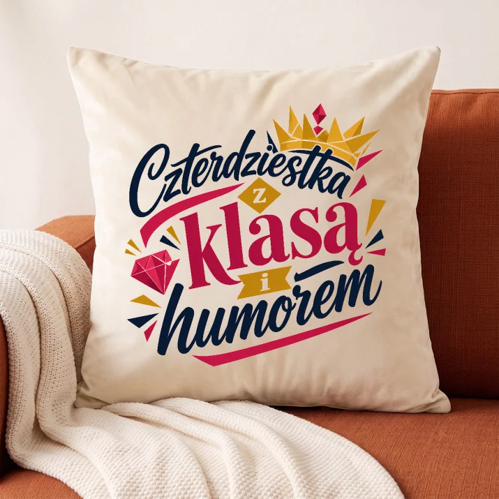 Poduszka Dekoracyjna Dla 40 Latki Prezent Na 40 Urodziny Dla Kobiety: Elegancki Dowcip Poduszka Dekoracyjna Dla 40 Latki Prezent Na 40 Urodziny Dla Kobiety: Elegancki Dowcip
