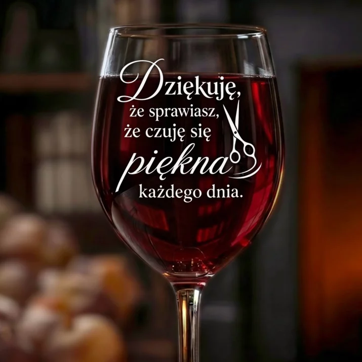Kieliszek Do Wina Dla Fryzjera Prezent Dla Mężczyzny: Podziękowanie Dla Fryzjera