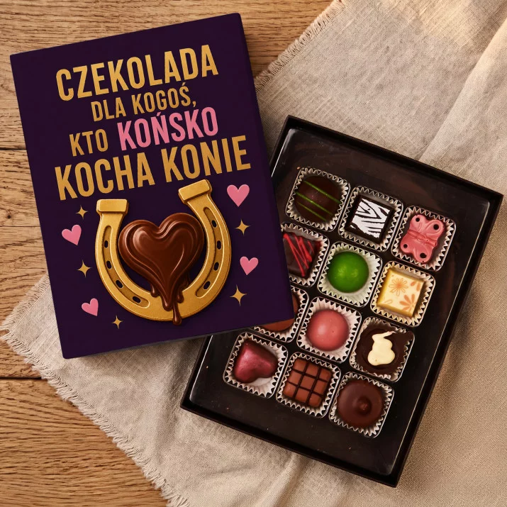 Czekoladki Dla Koniary Prezent Dla Kobiety: Końska Miłość Czekolady Czekoladki Dla Koniary Prezent Dla Kobiety: Końska Miłość Czekolady