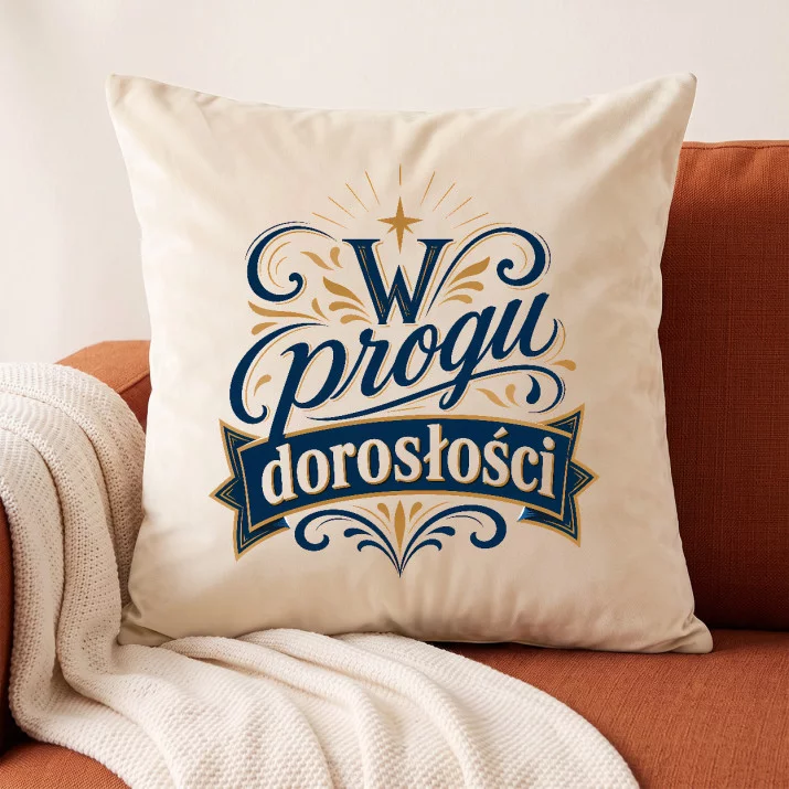 Poduszka Dekoracyjna Dla 18 Latka Prezent Dla Mężczyzny: Emblemat Progu Dorosłości Poduszka Dekoracyjna Dla 18 Latka Prezent Dla Mężczyzny: Emblemat Progu Dorosłości