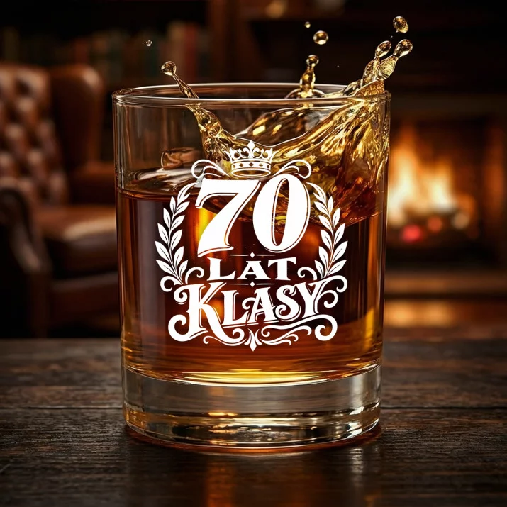 Szklanka Do Whisky Na 70 Urodziny Prezent Dla Mężczyzny: 70 Lat Klasy Szklanka Do Whisky Na 70 Urodziny Prezent Dla Mężczyzny: 70 Lat Klasy
