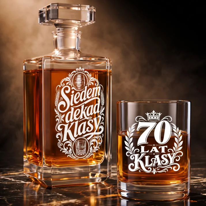 Zestaw Do Whisky Na 70 Urodziny Prezent Dla Mężczyzny: Siedem Dekad Klasy Zestaw Do Whisky Na 70 Urodziny Prezent Dla Mężczyzny: Siedem Dekad Klasy