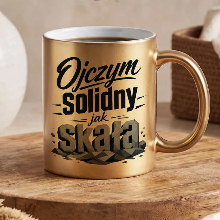 Złoty Kubek Dla Ojczyma Prezent Na Dzień Ojca Dla Mężczyzny: Skała Wsparcia Złoty Kubek Dla Ojczyma Prezent Na Dzień Ojca Dla Mężczyzny: Skała Wsparcia