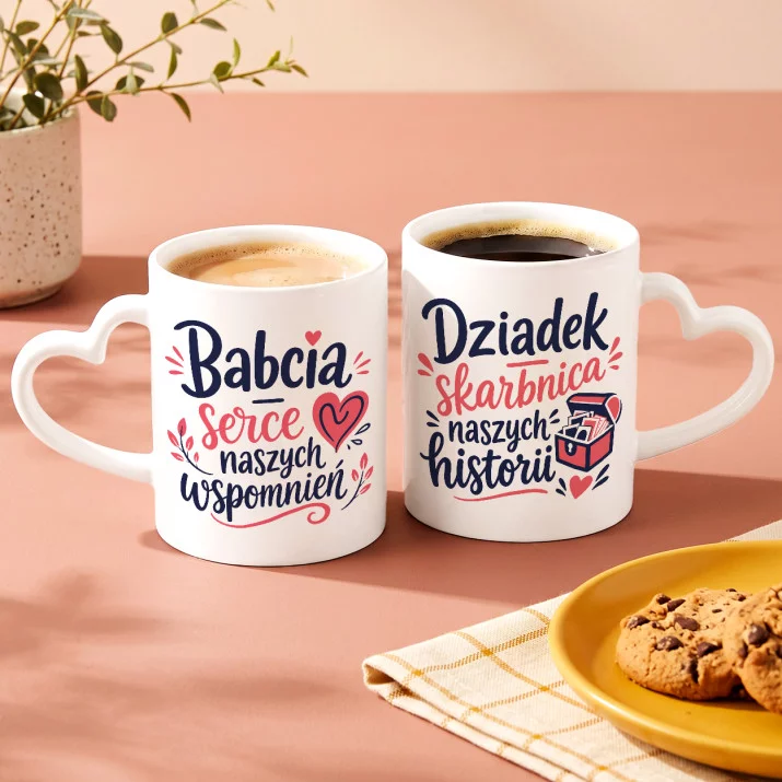 Zestaw Kubków Dla Babci i Dziadka Prezent Na Dzień Babci i Dziadka Dla Pary: Domowe Królestwo Uśmiechu Zestaw Kubków Dla Babci i Dziadka Prezent Na Dzień Babci i Dziadka Dla Pary: Domowe Królestwo Uśmiechu
