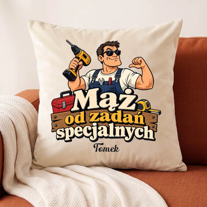 Poduszka Dekoracyjna Na 30 Rocznicę Ślubu Prezent Dla Mężczyzny: Mąż Od Zadań Specjalnych