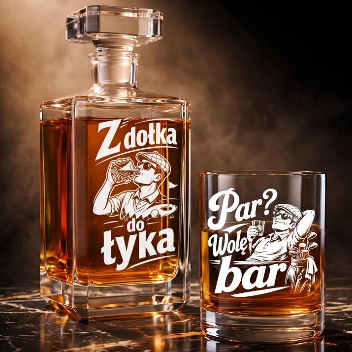 Zestaw Do Whisky Dla Golfisty Prezent Dla Mężczyzny: Z Dołka Do Łyka Zestaw Do Whisky Dla Golfisty Prezent Dla Mężczyzny: Z Dołka Do Łyka