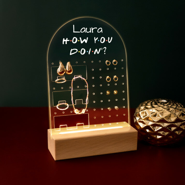 How you doin - Stojak na biżuterię z podstawką LED