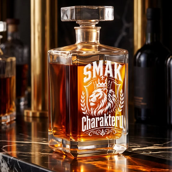 Karafka Do Whisky z Grawerem Dla Niego Prezent Na Walentynki: Smak Charakteru Karafka Do Whisky z Grawerem Dla Niego Prezent Na Walentynki: Smak Charakteru