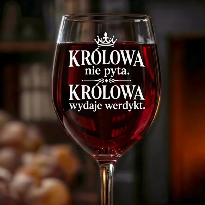 Kieliszek Do Wina Na Dzień Babci Prezent Dla Babci Kobiety: Królowa Wydaje Werdykt