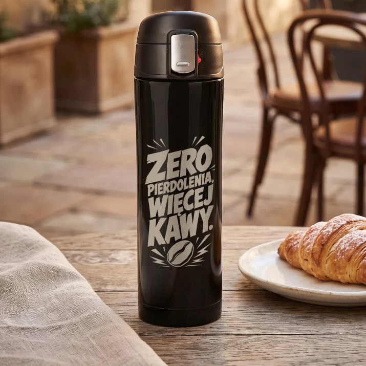 Kubek Termiczny 440ml Dla Niego Prezent Na Walentynki: Zero Pierdolenia, Więcej Kawy.