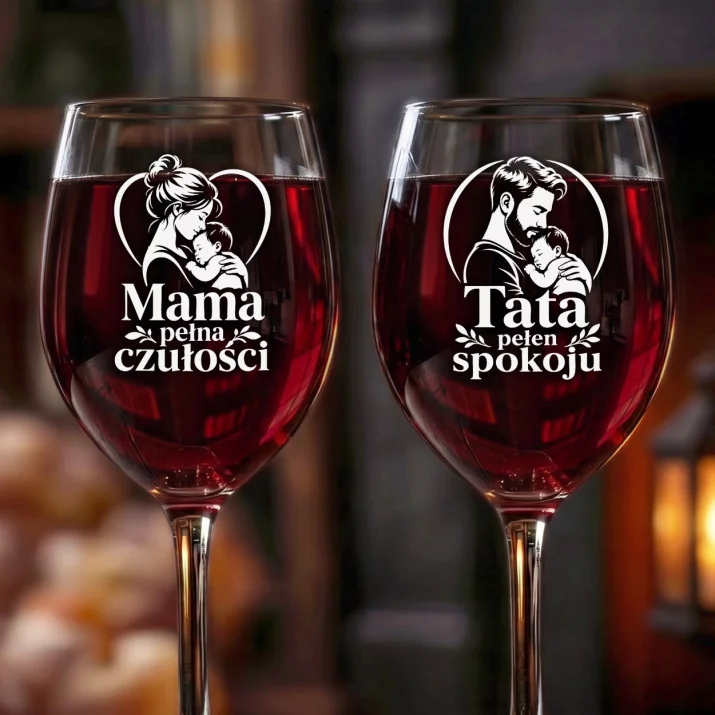 Dwa Kieliszki Do Wina Dla Młodych Rodziców Prezent Dla Pary: Młodzi Rodzice Duo Dwa Kieliszki Do Wina Dla Młodych Rodziców Prezent Dla Pary: Młodzi Rodzice Duo