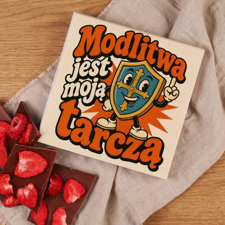 Czekolada Z Truskawkami Dla Zakonnicy Prezent Dla Kobiety: Modlitewna Tarcza Czekolada Z Truskawkami Dla Zakonnicy Prezent Dla Kobiety: Modlitewna Tarcza