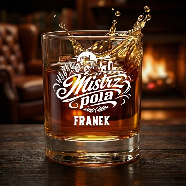 Szklanki Do Whisky z Grawerem Dla Rolnika Prezent Dla Mężczyzny: Mistrz Pola