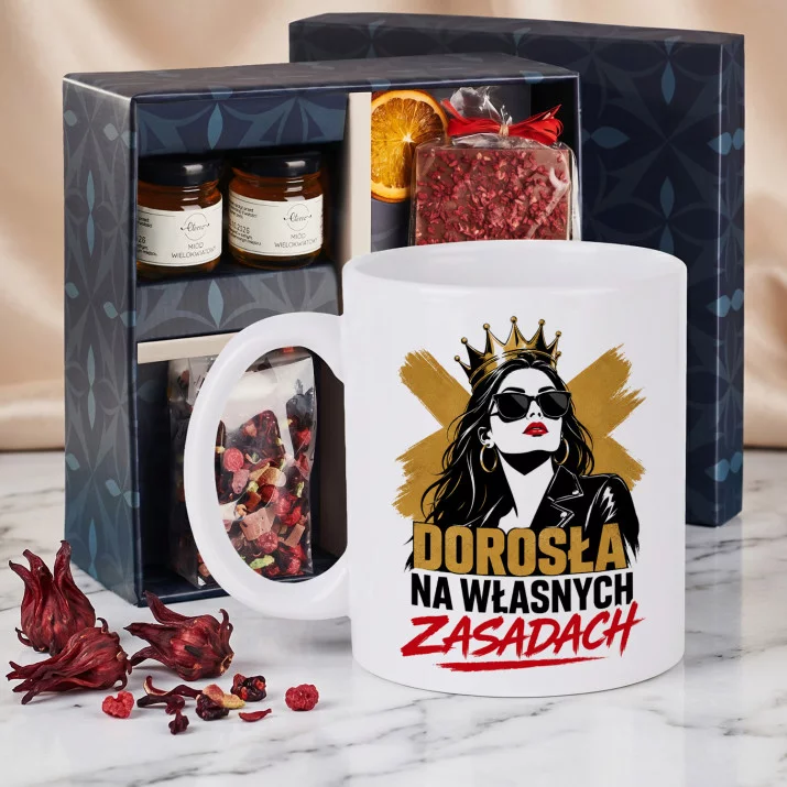 Zestaw Prezenowy Z Kubkiem Na Osiemnastkę: Na Własnych Zasadach Zestaw Prezenowy Z Kubkiem Na Osiemnastkę: Na Własnych Zasadach