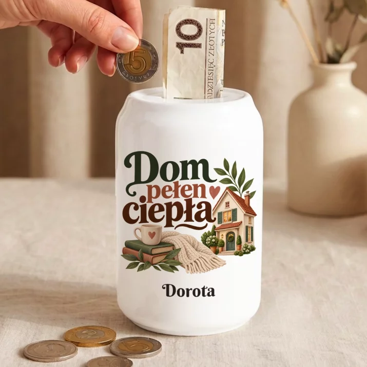 Skarbonka Na Nowy Dom Prezent Dla Kobiety: Dom Pełen Ciepła Skarbonka Na Nowy Dom Prezent Dla Kobiety: Dom Pełen Ciepła