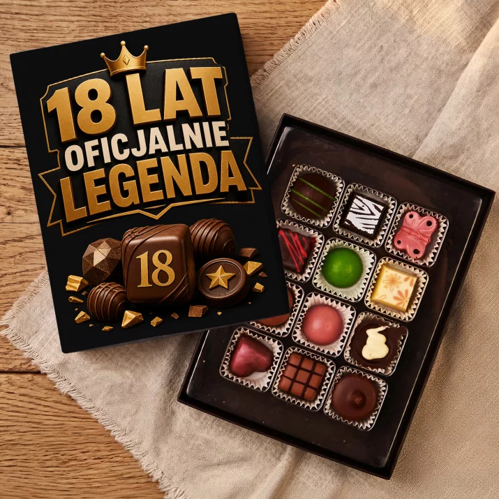 Czekoladki Na 18 Prezent Dla Mężczyzny: Oficjalnie Legendą 18 Czekoladki Na 18 Prezent Dla Mężczyzny: Oficjalnie Legendą 18