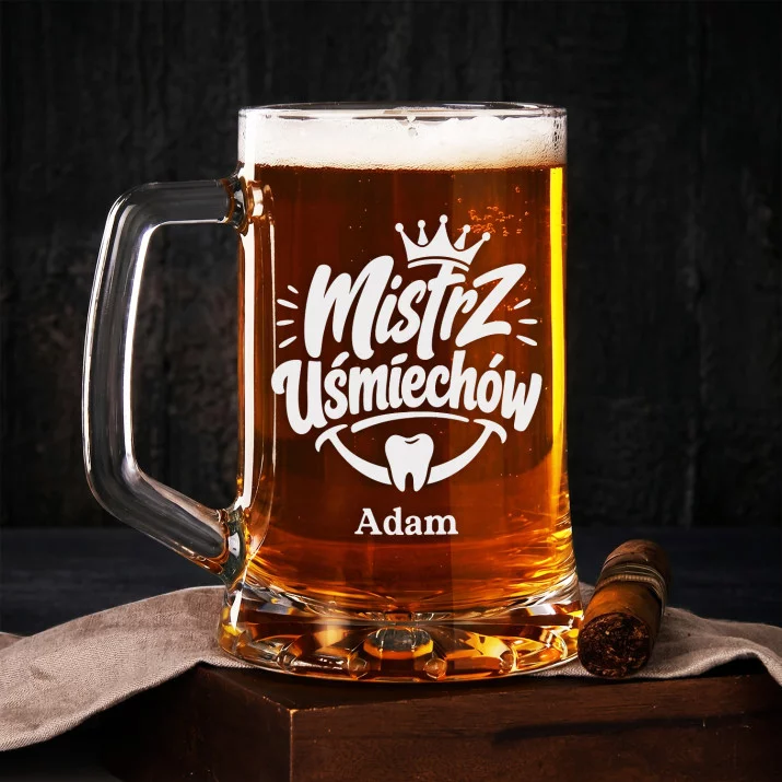Kufel Personalizowany z Grawerem Dla Dentysty Prezent Dla Mężczyzny: Dentystyczny Toast