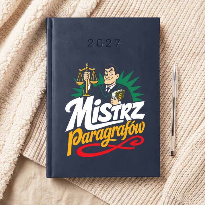 Kalendarz Książkowy A5 2027 Dla Adwokata Prezent Dla Mężczyzny: Prawo Z Humorem