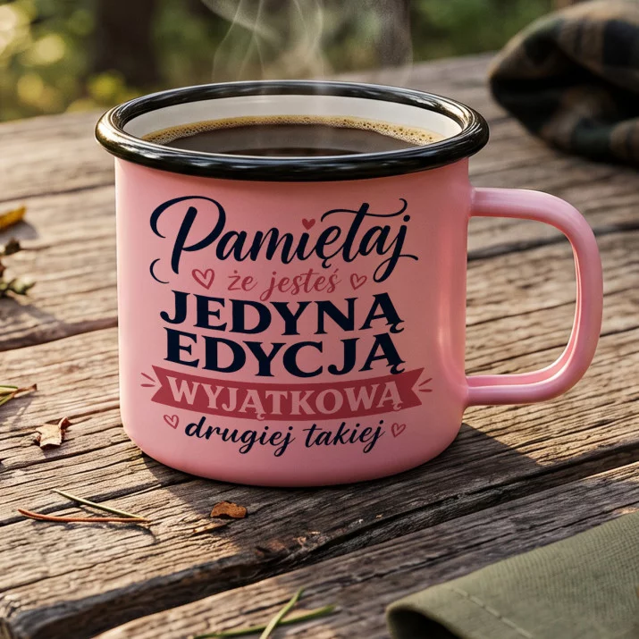 Kubek Emaliowany Dla Przyjaciółki Prezent Dla Kobiety: Jedyna Edycja Wyjątkowa